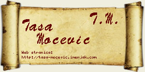 Tasa Močević vizit kartica